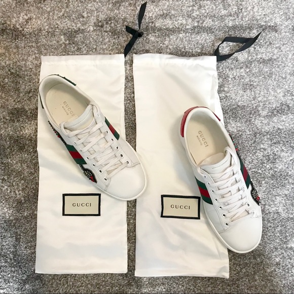 Authentic GUCCI crystal embellished sneakers - Picture 3 of 7